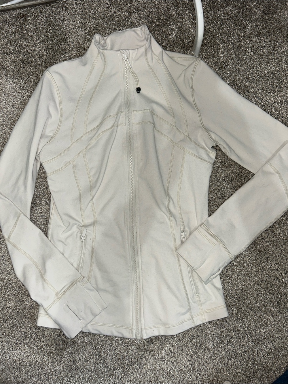 lululemon athletica Cream Full-Zip Performance Jacket